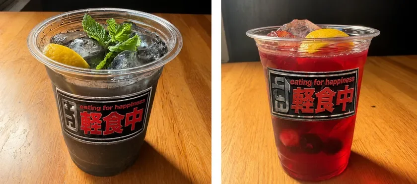 軽食中 ドリンク