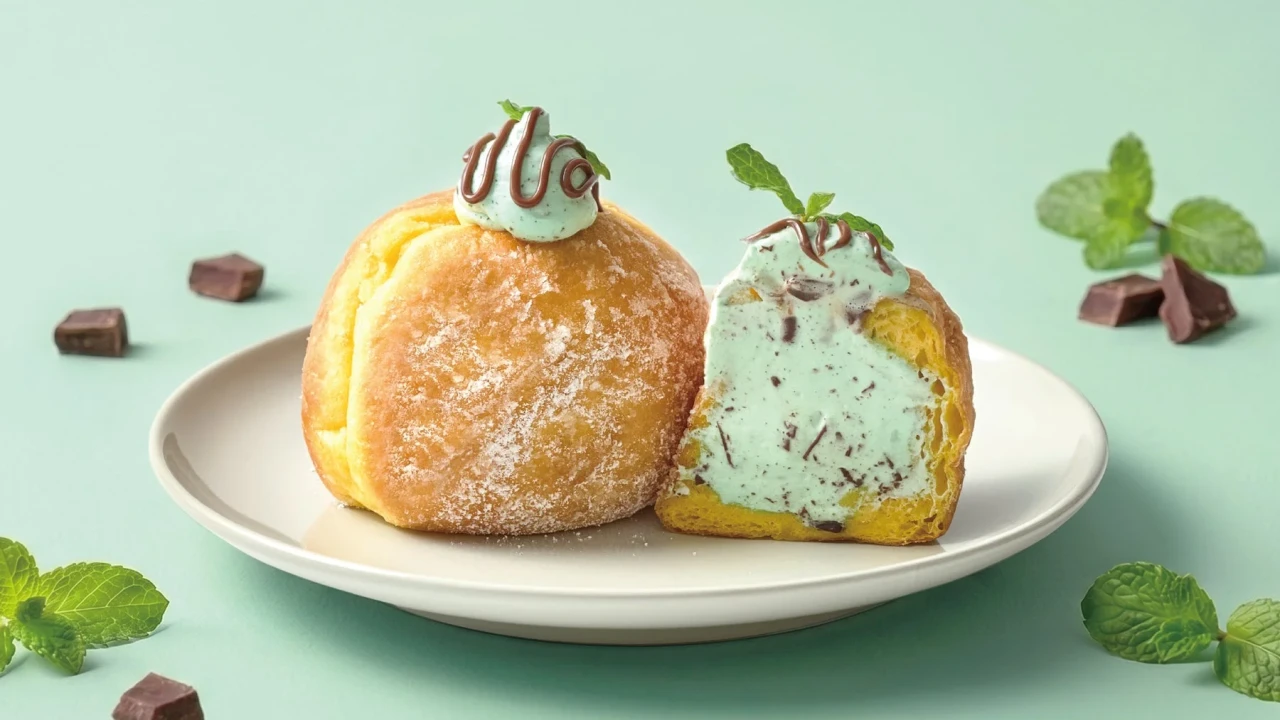横浜ベイクォーター20周年を祝う限定の味！UNI DONUTSの「チョコミント生ドーナツ」が期間限定で登場