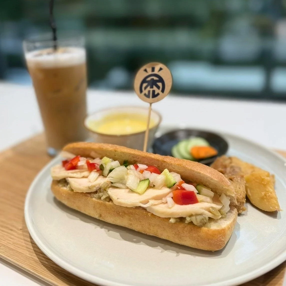川俣シャモのサンドイッチ＆かぼちゃの冷製スープ