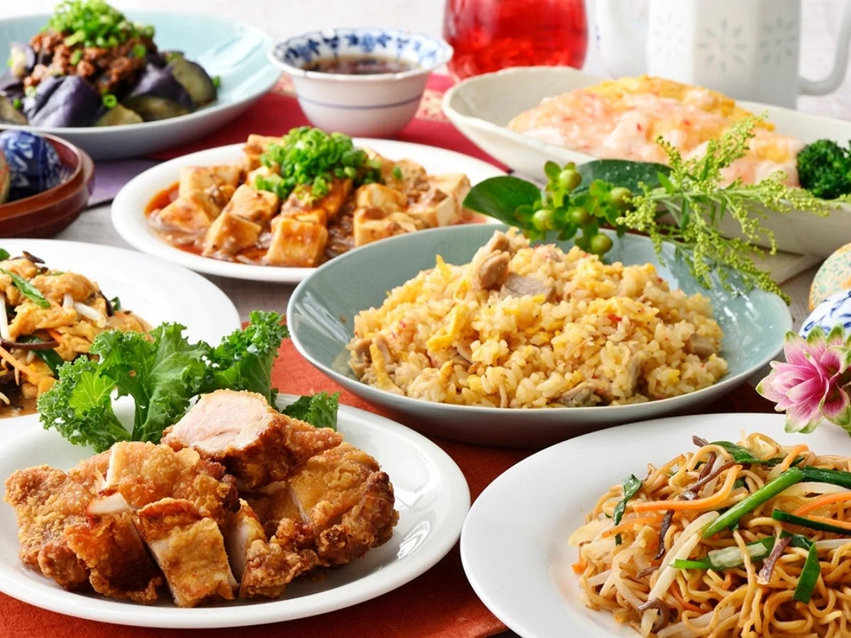 中華料理の盛り合わせ