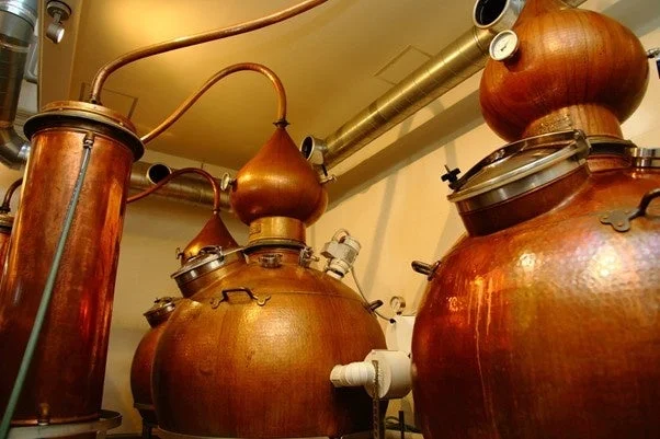 長濱蒸溜所の銅製蒸留器