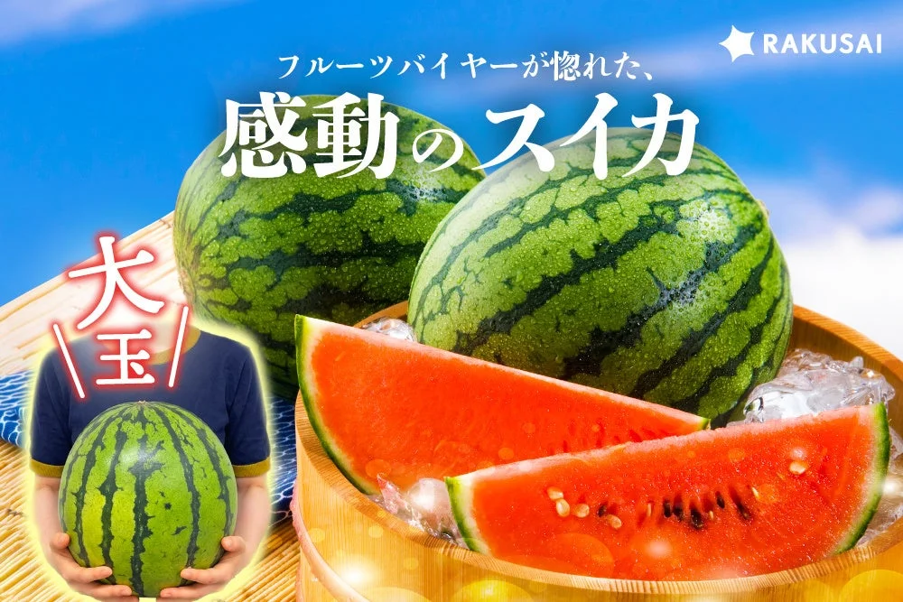 バイヤーも絶賛！感動のシャリシャリ感と濃厚な甘み「蛭田さんの大玉スイカ『夏のぜいたく』」が数量限定で予約販売開始