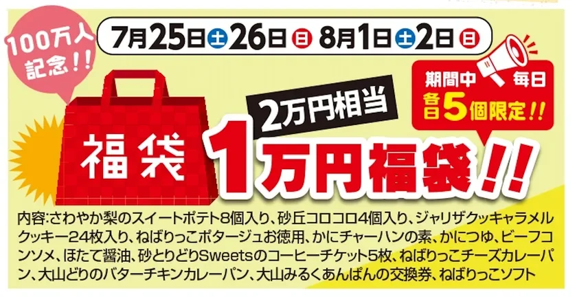 1万円福袋について