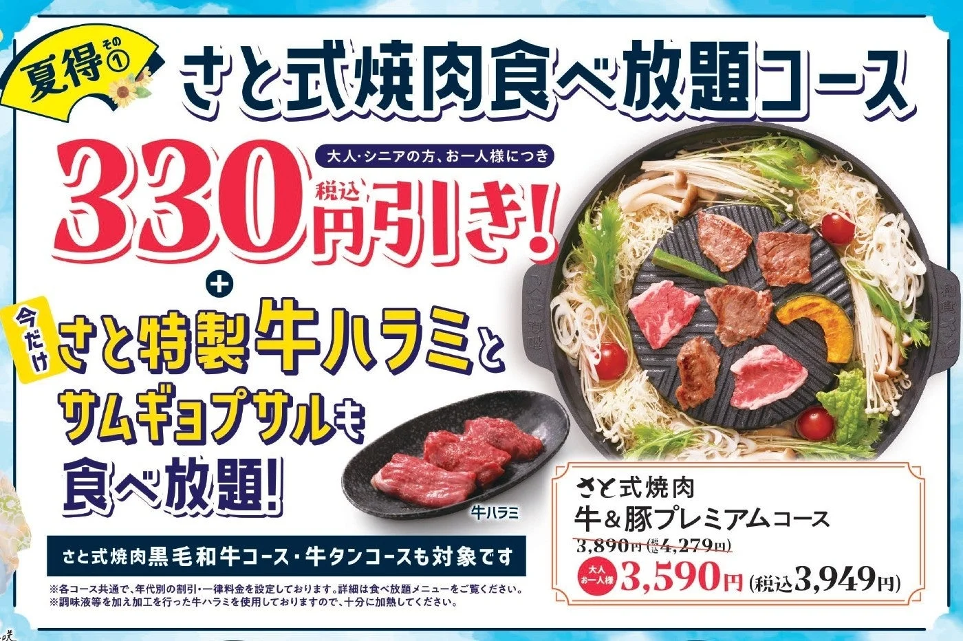 焼肉食べ放題キャンペーン