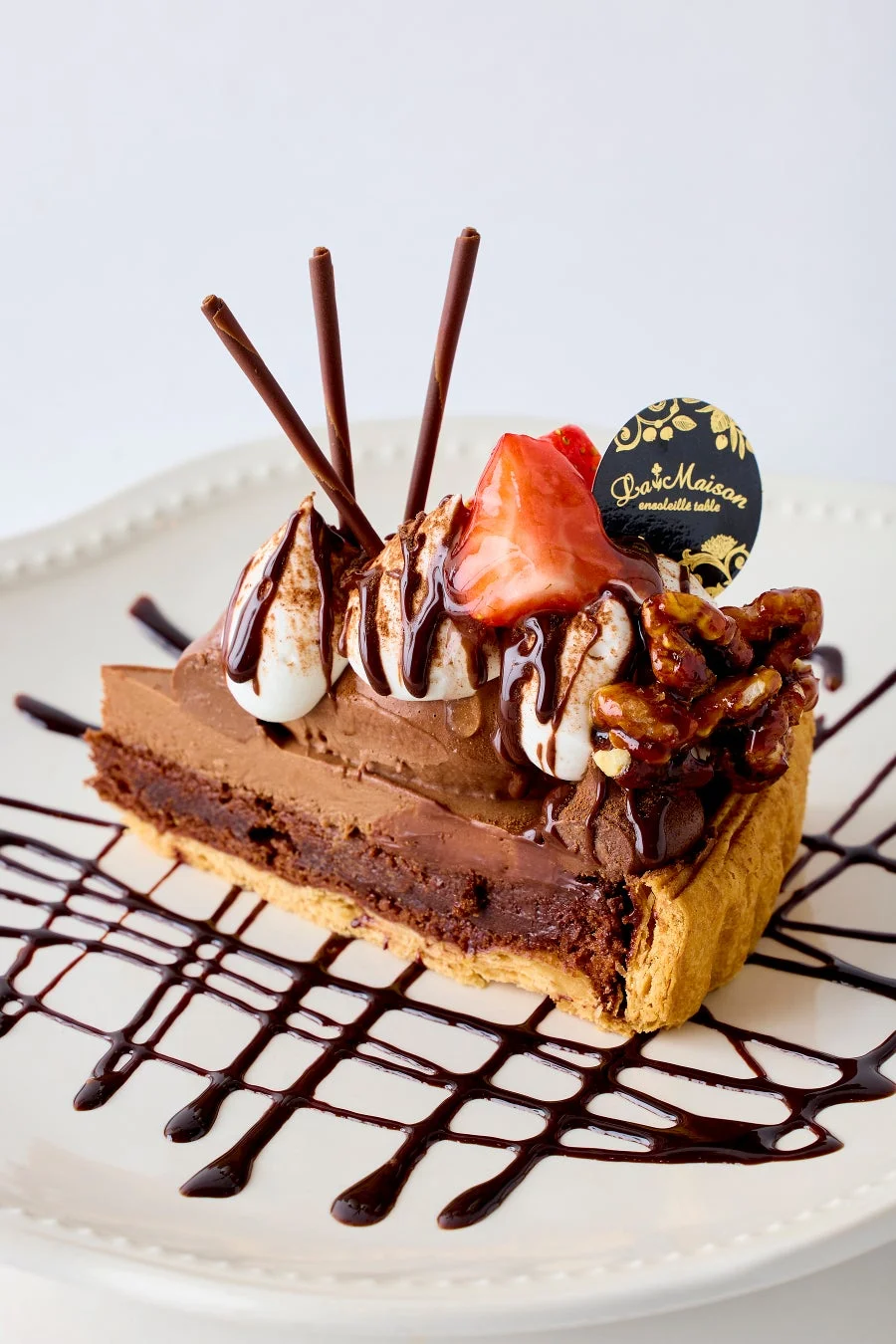 いちごと生チョコレートのタルト