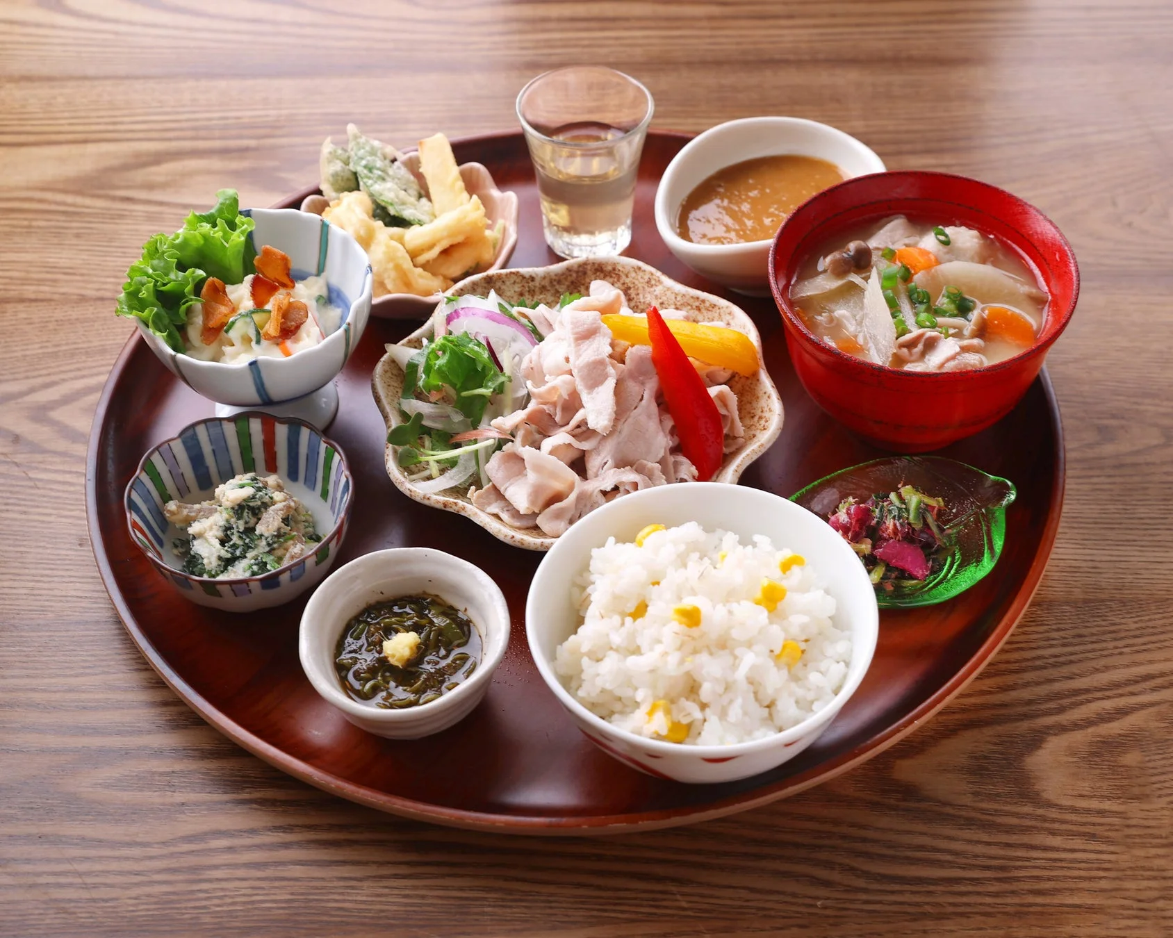 バランス定食 ~豚の冷しゃぶ~