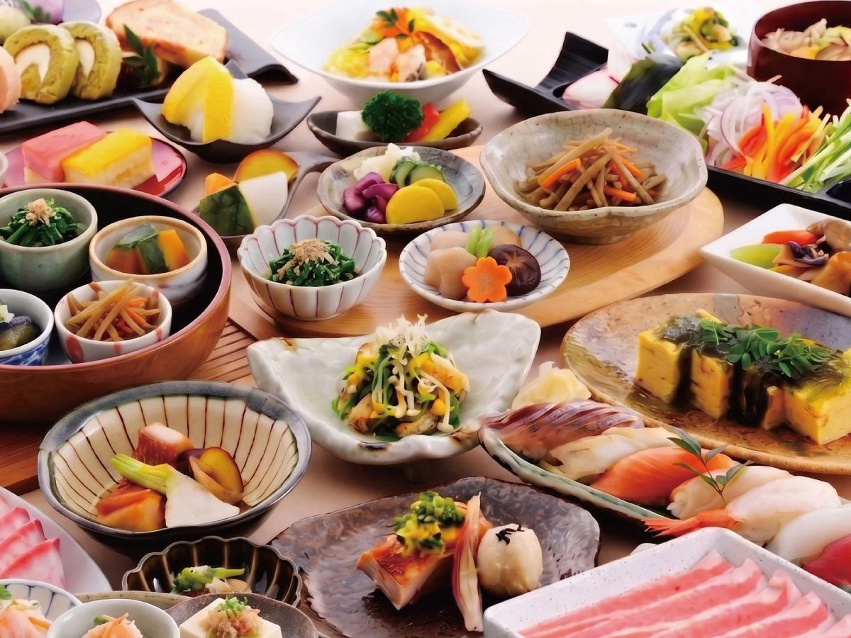 日本料理の盛り合わせ