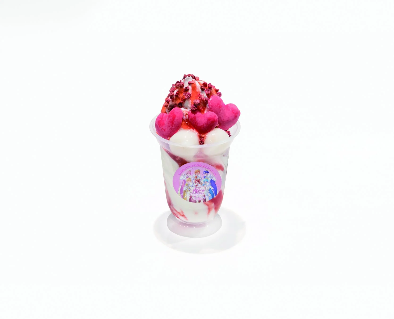 濃厚ソフトのベリーパフェ