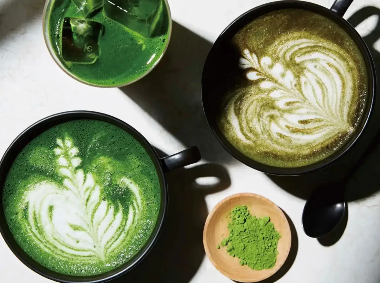 様々な抹茶ドリンク