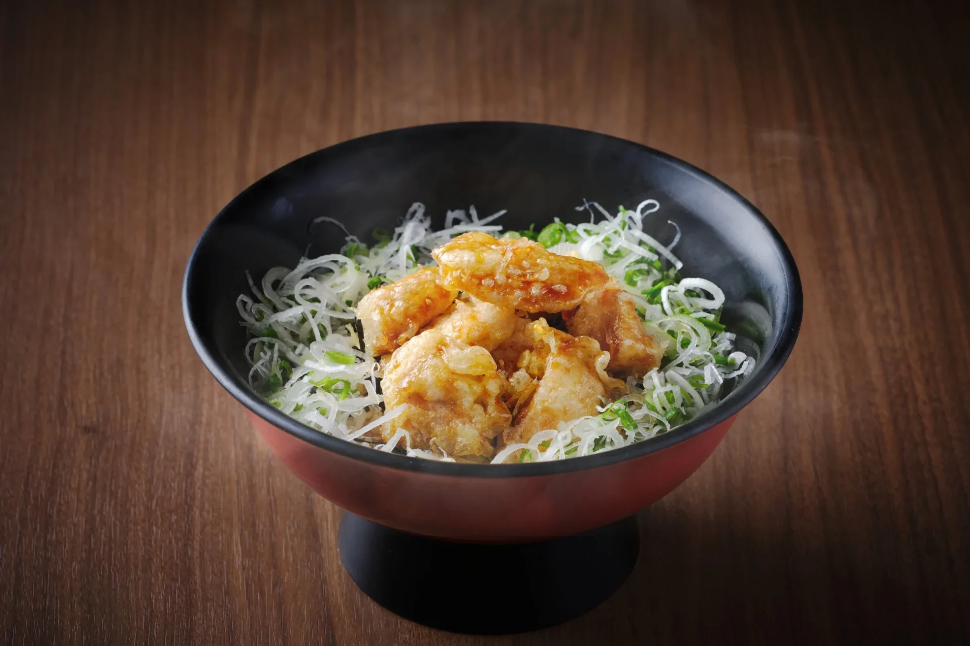 葱と旨ダレ鳥天丼