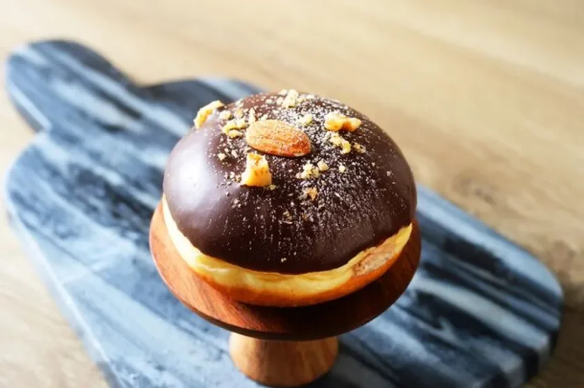 ドーナツ, チョコレート, アーモンド