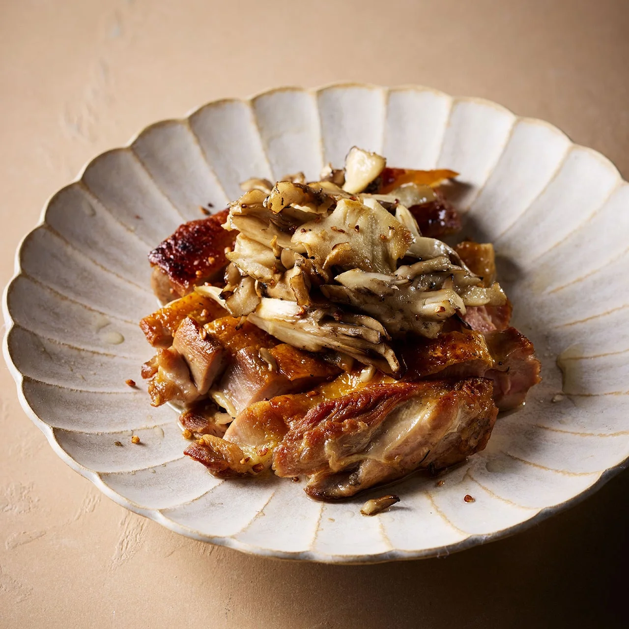 鶏肉と舞茸のグリル