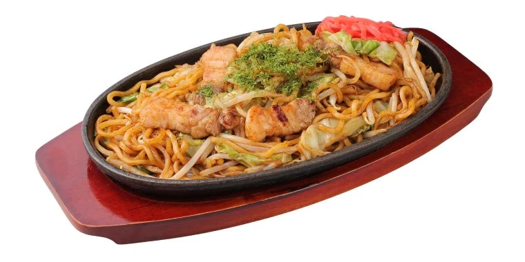 熱々鉄板焼きそば